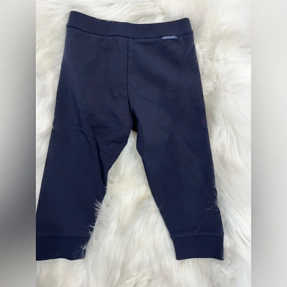 NEW Moncler toddler jogger pants in navy size 2 unisex - Picture 8 of 9